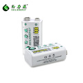 Haute capacité travail plus durable 680 mah batterie rechargeable li ion batterie 9 v batterie